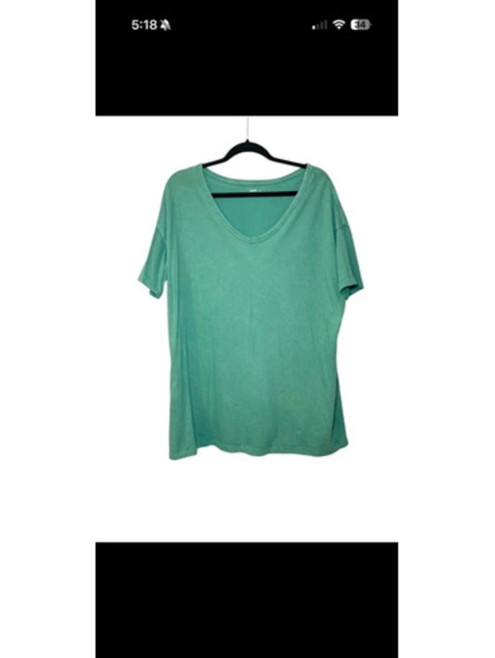 Aerie Distressed Oversized Boyfriend V-Neck Tee